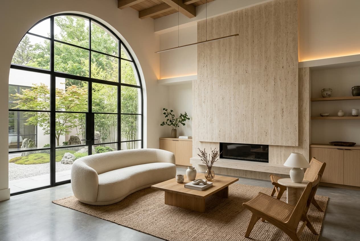 Living Travertino & Zen Garden